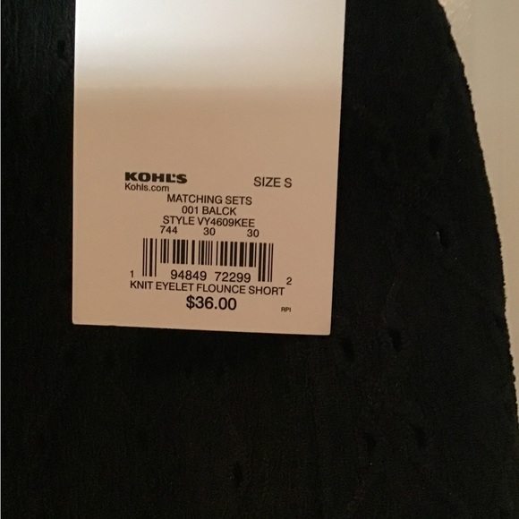 Knit Eyelet Pounce Shorts - Picture 2 of 2